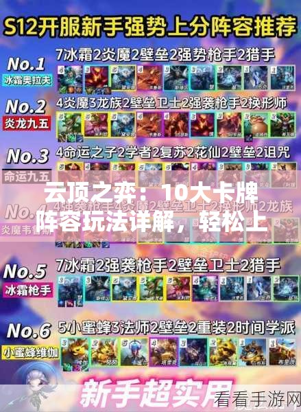 云頂之弈：10大卡牌陣容玩法詳解，輕松上分秘籍全攻略